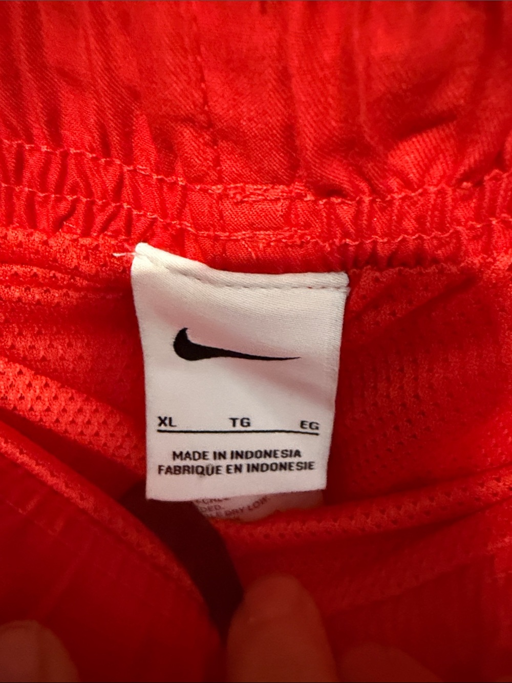 Nike Men’s Red Swim Shorts with Black Drawcord Size XL NWT - Picture 6 of 7